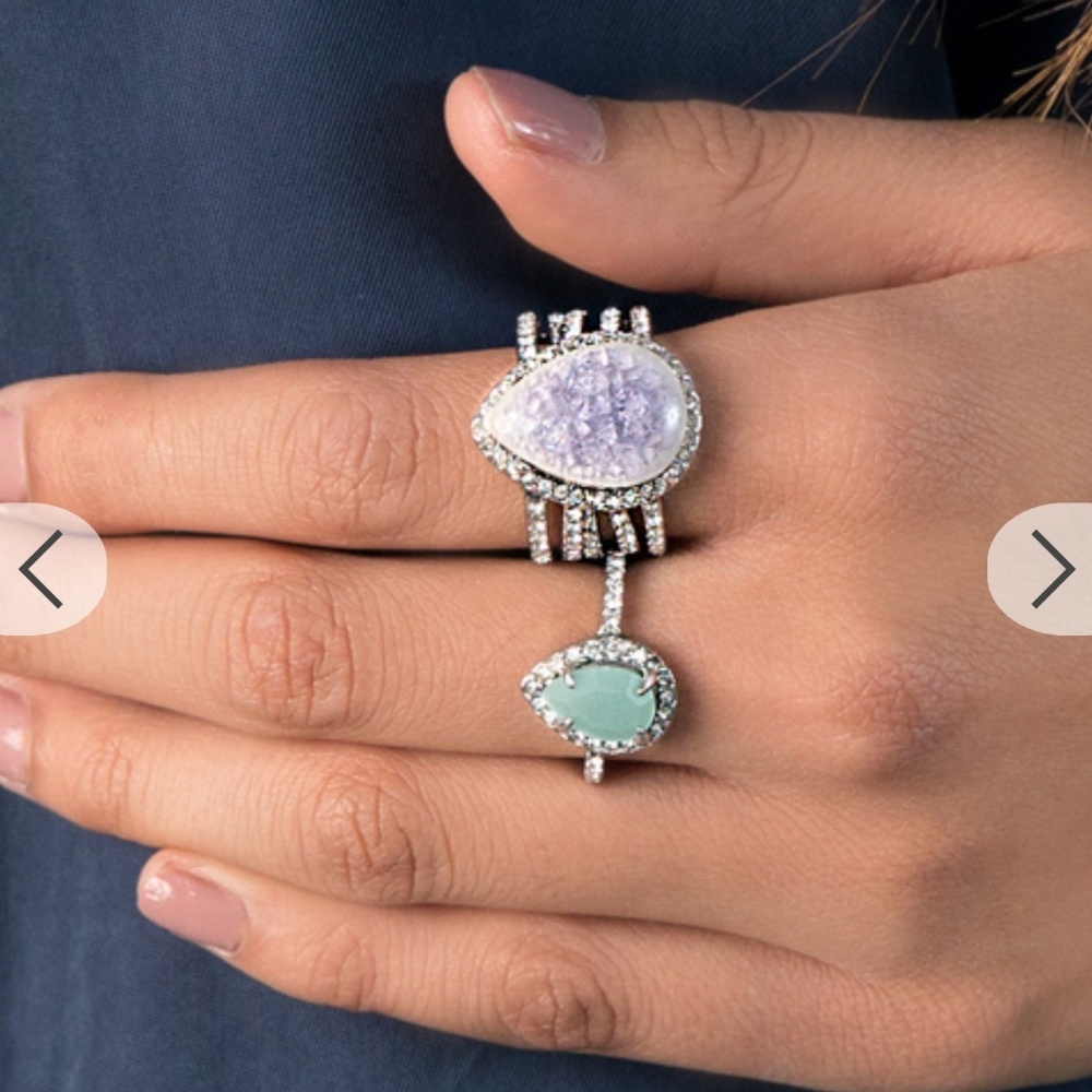 C + I Misty morning statement ring size 7 - Picture 4 of 6